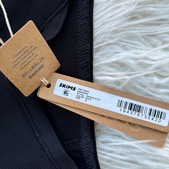 Skims Knit Swim Monokini Onyx Size Medium - Picture 12 of 12